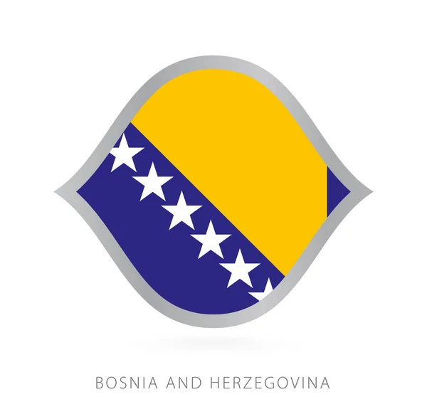 Bosnia Herzegovina National Team Flag Style International Basketball Competitions —  Vetores de Stock