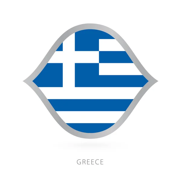 Greece National Team Flag Style International Basketball Competitions — Stok Vektör