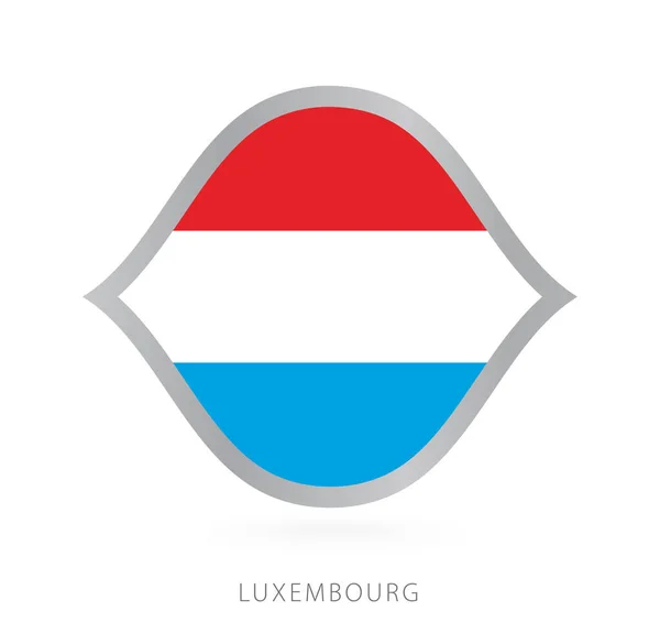 Luxembourg National Team Flag Style International Basketball Competitions — стоковий вектор