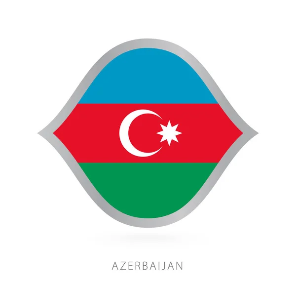 Azerbaijan National Team Flag Style International Basketball Competitions —  Vetores de Stock