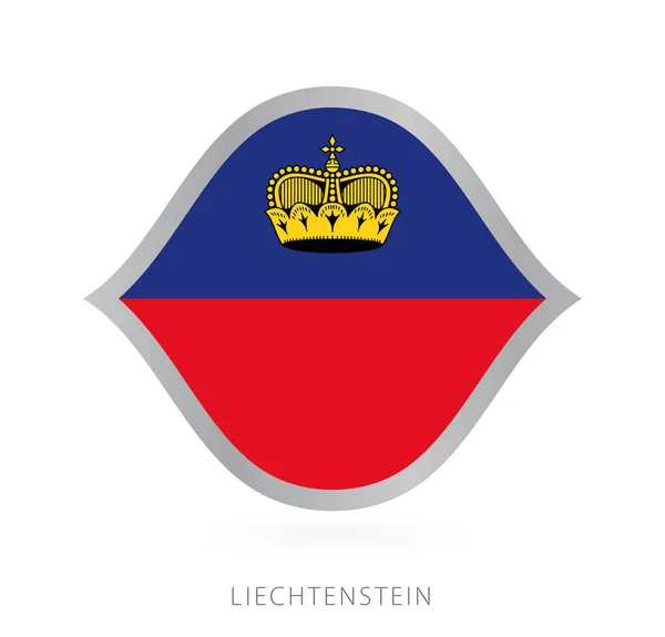 Liechtenstein National Team Flag Style International Basketball Competitions — Stockvektor