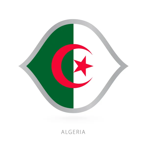 Algeria National Team Flag Style International Basketball Competitions — Wektor stockowy