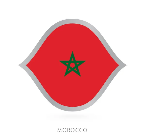 Morocco National Team Flag Style International Basketball Competitions — Stock vektor