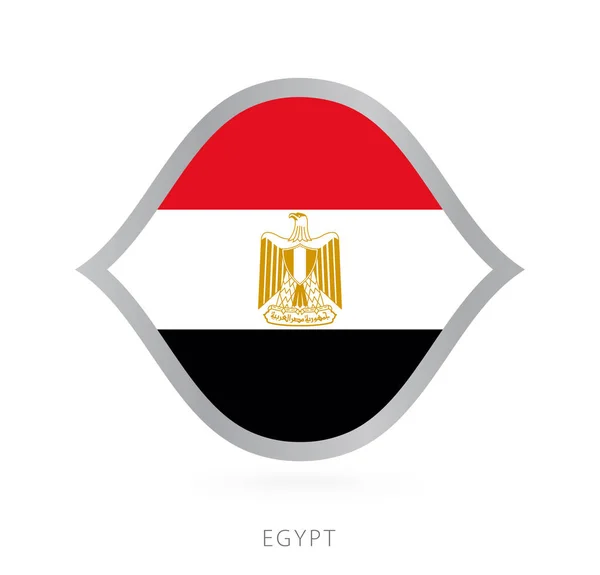 Egypt National Team Flag Style International Basketball Competitions — Vector de stock