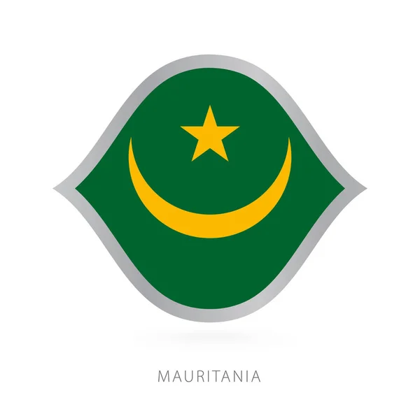 Mauritania National Team Flag Style International Basketball Competitions — Stockový vektor