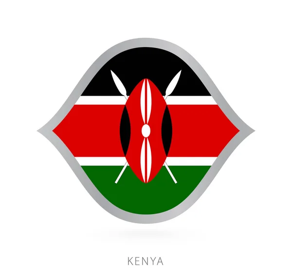 Kenya National Team Flag Style International Basketball Competitions — Stockvektor