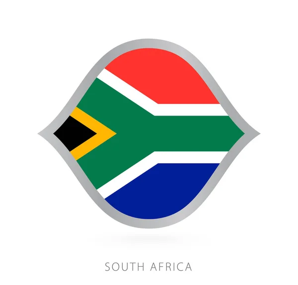 South Africa National Team Flag Style International Basketball Competitions — Stock Vector