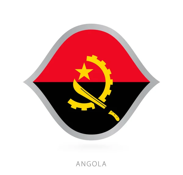 Angola National Team Flag Style International Basketball Competitions — Stock Vector