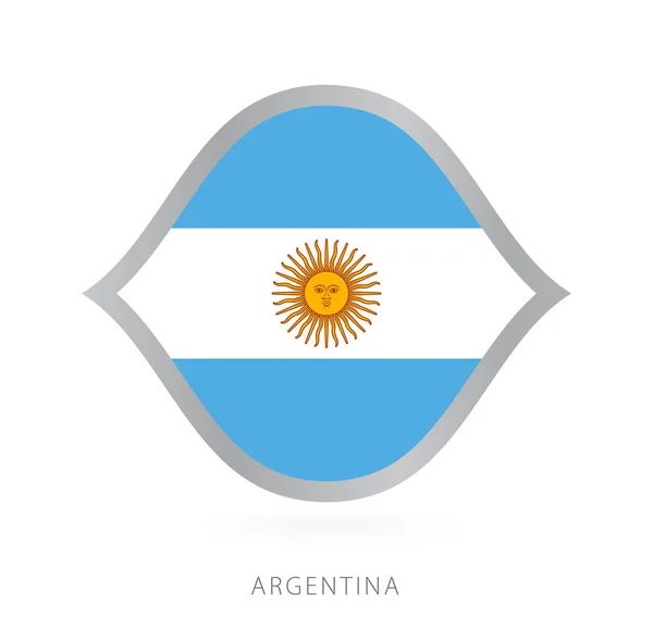 Argentina National Team Flag Style International Basketball Competitions — стоковий вектор