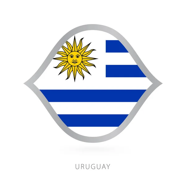 Uruguay National Team Flag Style International Basketball Competitions — Stok Vektör