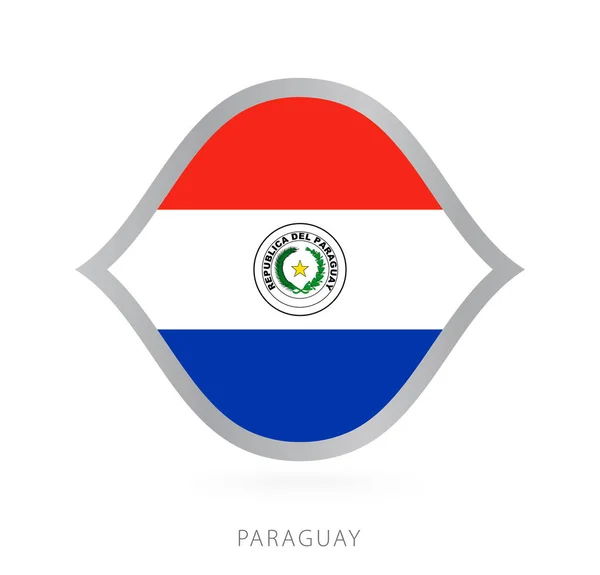 Paraguay National Team Flag Style International Basketball Competitions — Stockový vektor