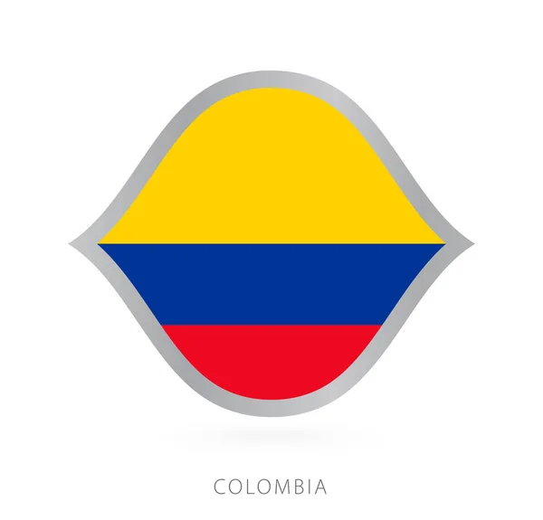 Colombia National Team Flag Style International Basketball Competitions — Stockový vektor