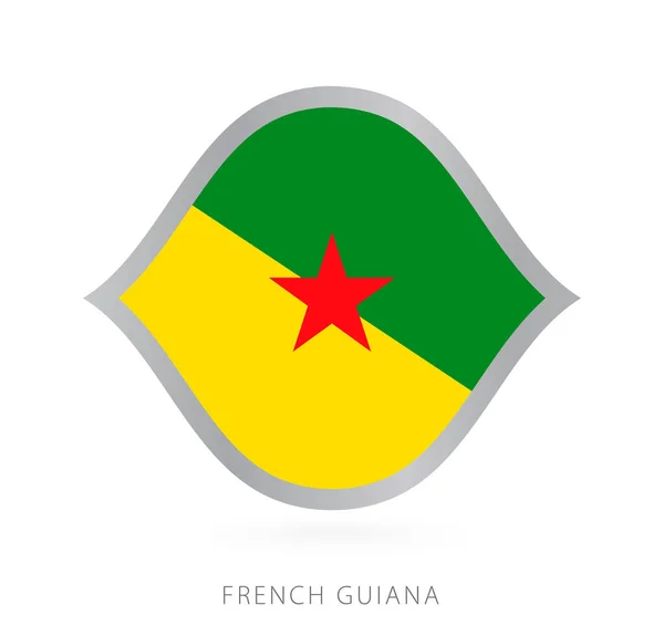 French Guiana National Team Flag Style International Basketball Competitions — Archivo Imágenes Vectoriales