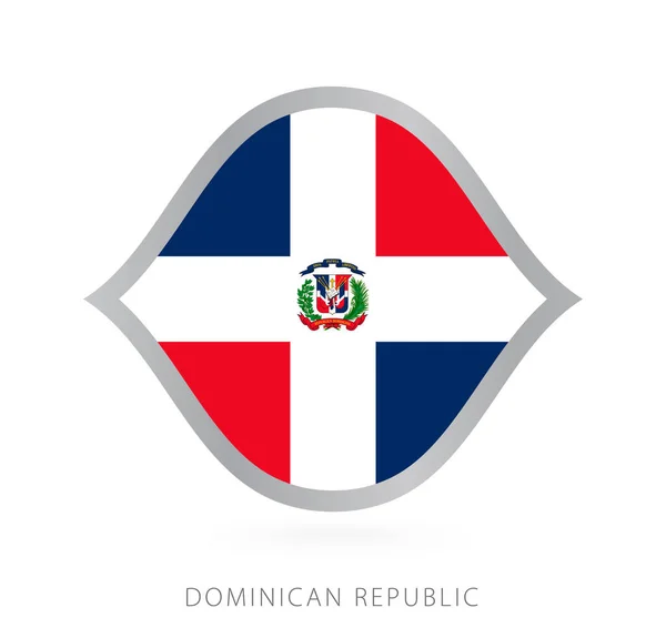 Dominican Republic National Team Flag Style International Basketball Competitions — Stockový vektor