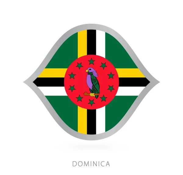 Dominica National Team Flag Style International Basketball Competitions — Stockvector