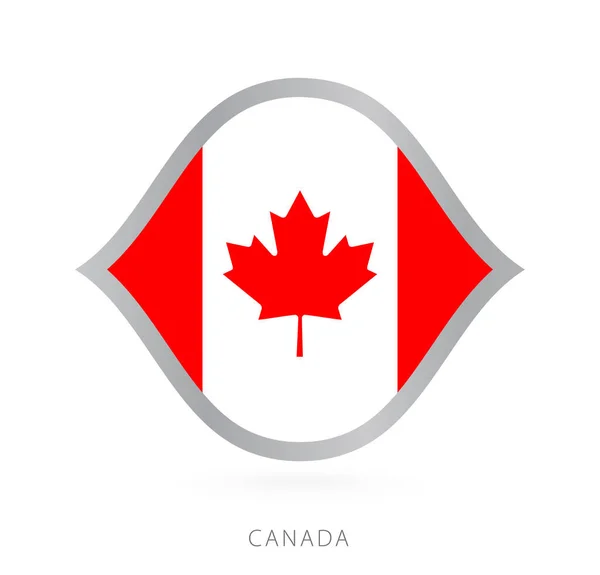 Canada National Team Flag Style International Basketball Competitions — Stockvector