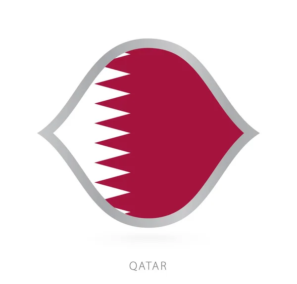 Qatar National Team Flag Style International Basketball Competitions — Stockvektor