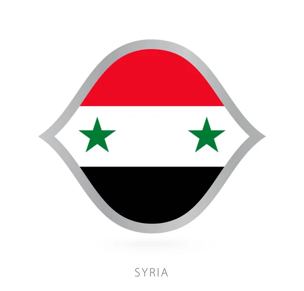 Syria National Team Flag Style International Basketball Competitions — Stockvektor