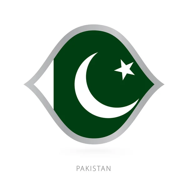 Pakistan National Team Flag Style International Basketball Competitions — Wektor stockowy