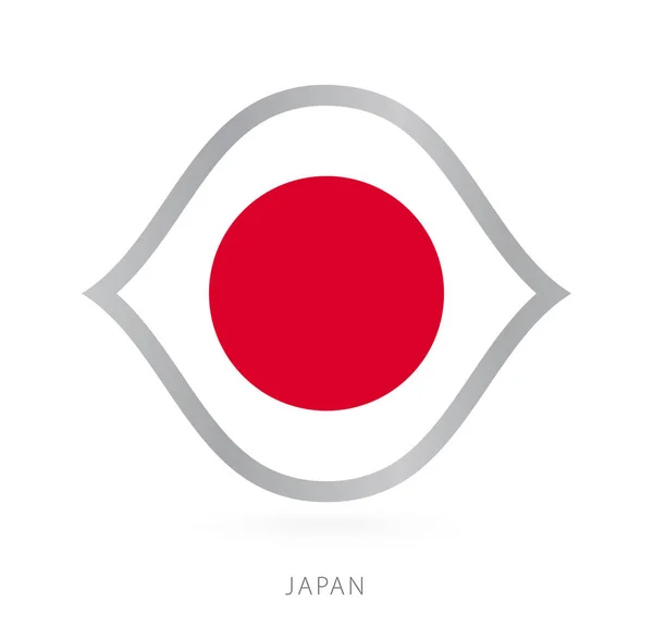 Japan National Team Flag Style International Basketball Competitions — Vettoriale Stock