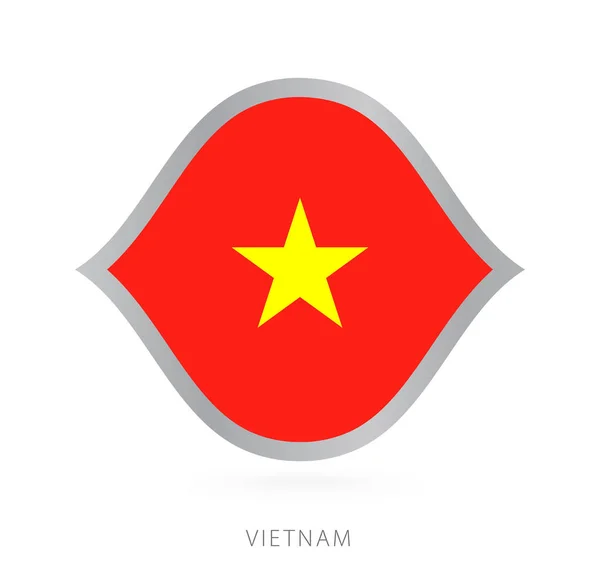 Vietnam National Team Flag Style International Basketball Competitions - Stok Vektor