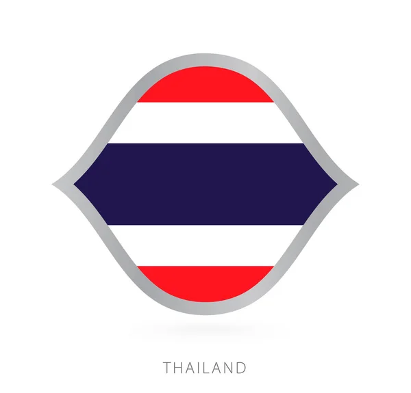 Thailand National Team Flag Style International Basketball Competitions — Vetor de Stock