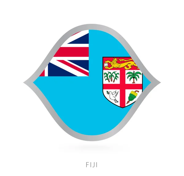 Fiji National Team Flag Style International Basketball Competitions — Archivo Imágenes Vectoriales