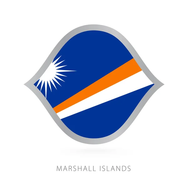Marshall Islands National Team Flag Style International Basketball Competitions — 스톡 벡터