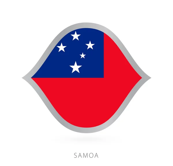 Samoa National Team Flag Style International Basketball Competitions — Διανυσματικό Αρχείο