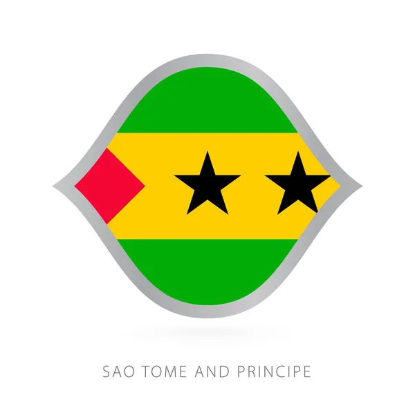 Sao Tome Principe National Team Flag Style International Basketball Competitions — Stock Vector