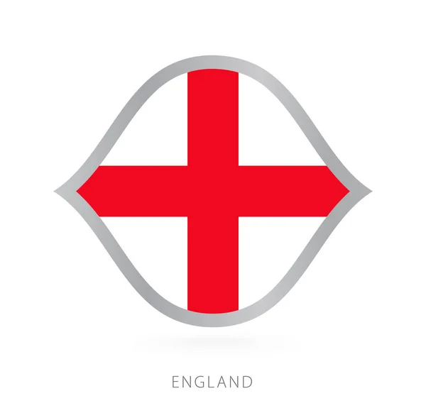 England National Team Flag Style International Basketball Competitions — стоковый вектор