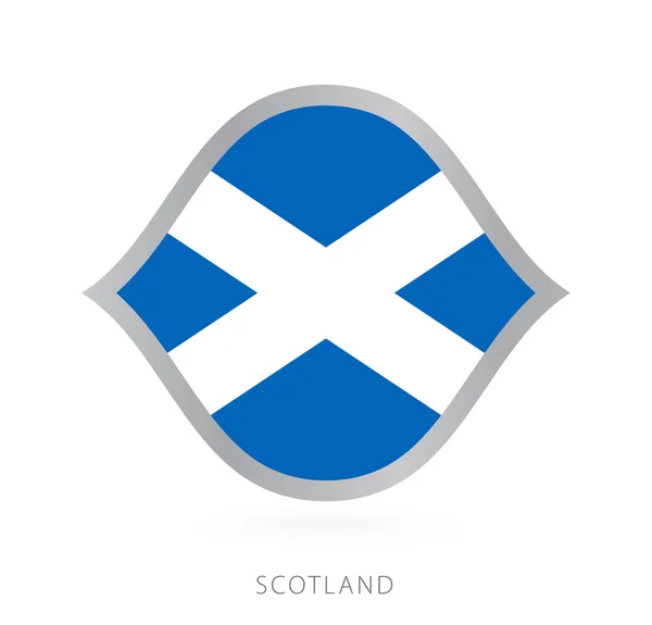 Scotland National Team Flag Style International Basketball Competitions —  Vetores de Stock