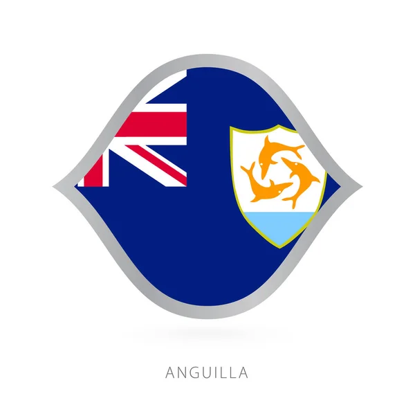 Anguilla National Team Flag Style International Basketball Competitions — Stockvector