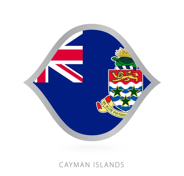 Cayman Islands National Team Flag Style International Basketball Competitions — Vector de stock