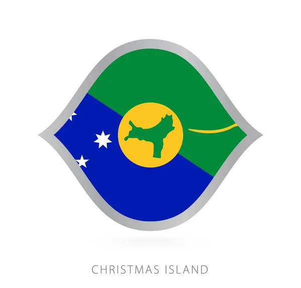Christmas Island National Team Flag Style International Basketball Competitions — Stockvektor