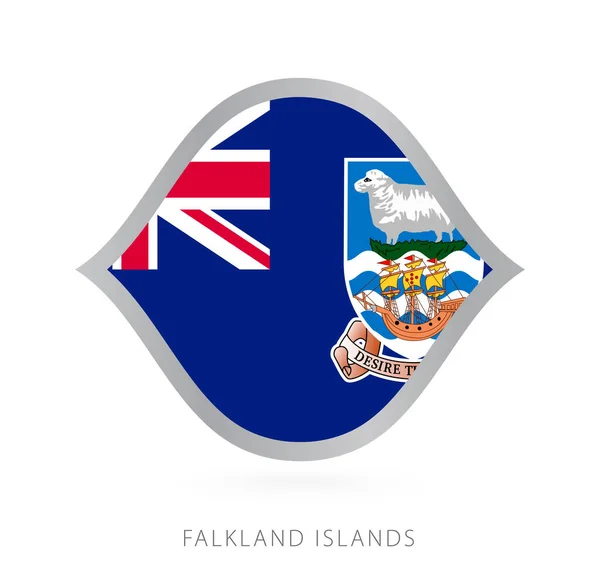 Falkland Islands National Team Flag Style International Basketball Competitions — Διανυσματικό Αρχείο