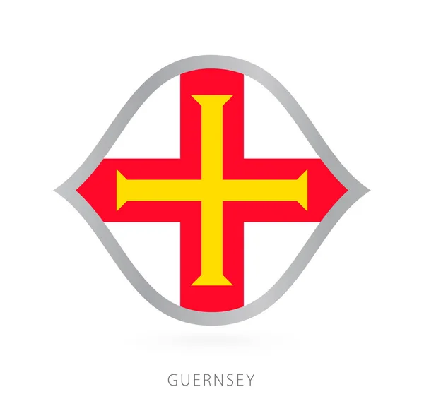 Guernsey National Team Flag Style International Basketball Competitions — Image vectorielle