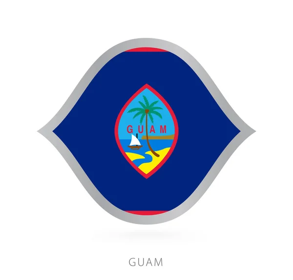 Guam National Team Flag Style International Basketball Competitions — 스톡 벡터