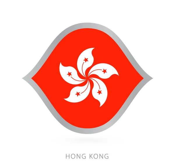 Hong Kong National Team Flag Style International Basketball Competitions — Image vectorielle