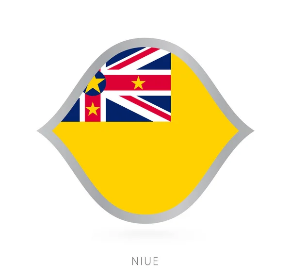 Niue National Team Flag Style International Basketball Competitions — ストックベクタ