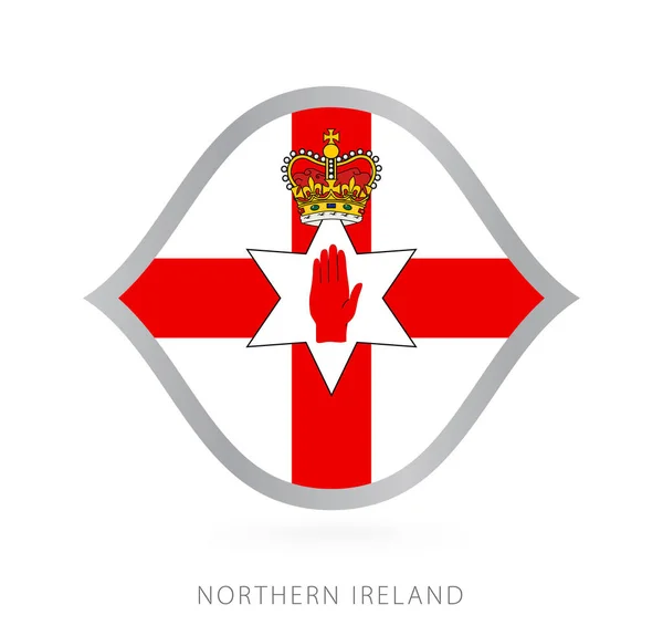 Northern Ireland National Team Flag Style International Basketball Competitions — Stock vektor