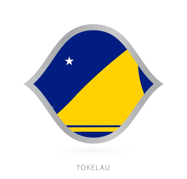 Tokelau National Team Flag Style International Basketball Competitions — Archivo Imágenes Vectoriales