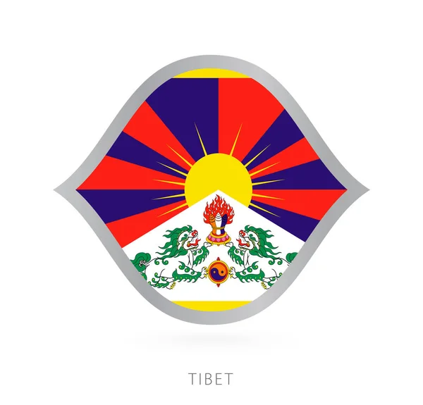 Tibet National Team Flag Style International Basketball Competitions — Stockvektor
