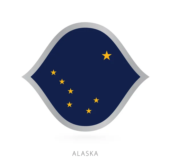 Alaska National Team Flag Style International Basketball Competitions — стоковый вектор