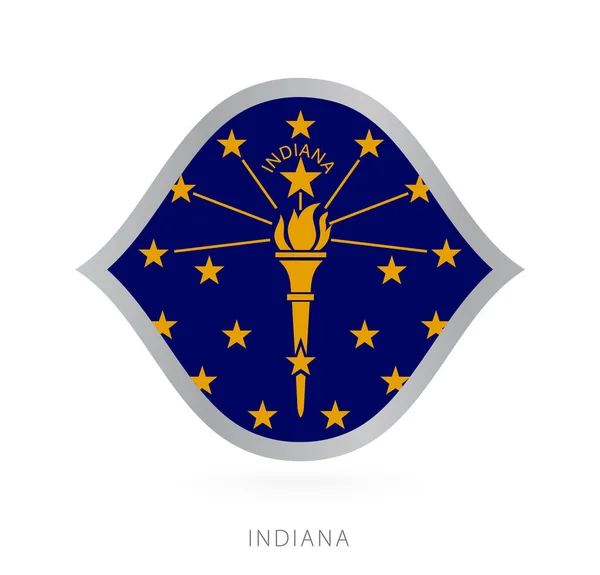 Indiana National Team Flag Style International Basketball Competitions — 图库矢量图片