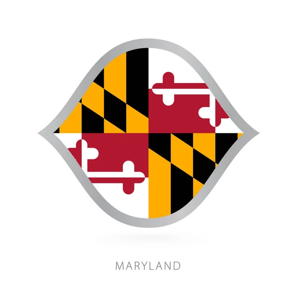 Maryland National Team Flag Style International Basketball Competitions — Stockový vektor