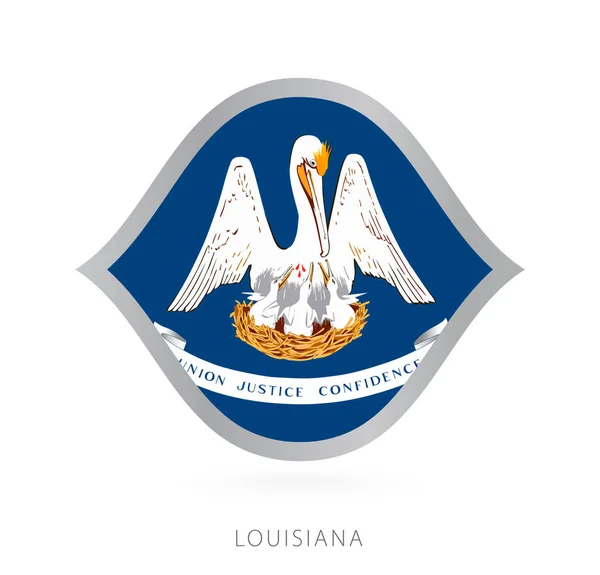 Louisiana National Team Flag Style International Basketball Competitions — Stockvector