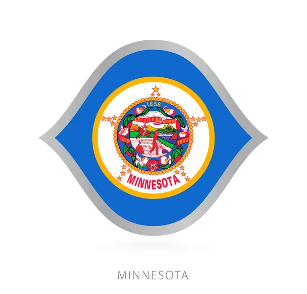 Minnesota National Team Flag Style International Basketball Competitions — Stockvector