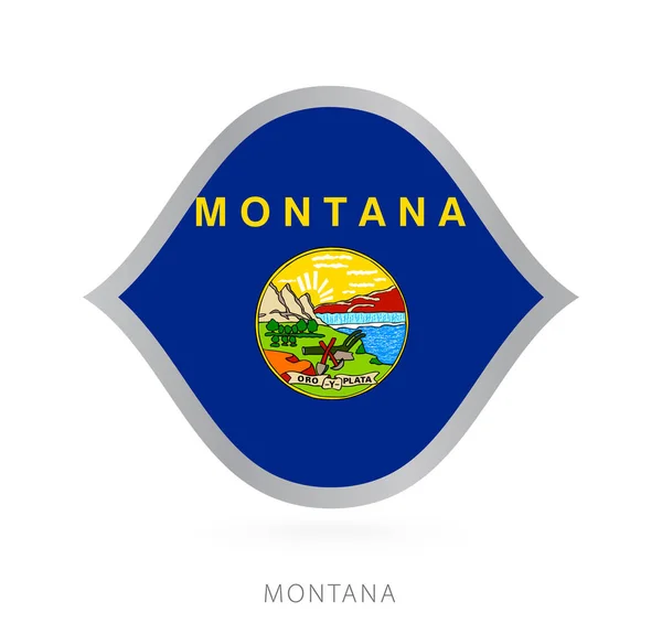 Montana National Team Flag Style International Basketball Competitions — Stockvector