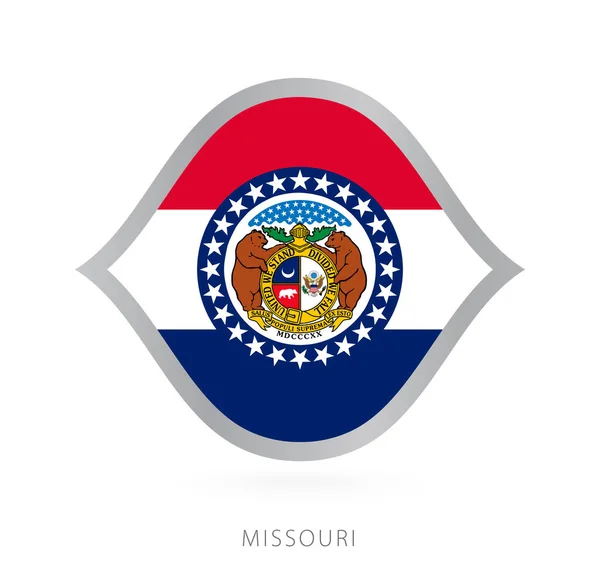 Missouri National Team Flag Style International Basketball Competitions — Stockvector